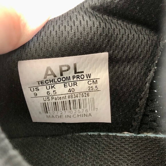 Athletic Propulsion Labs APL Women’s Techloom Pro Shoe Black/Gold/Silver Size 9 - Picture 8 of 12